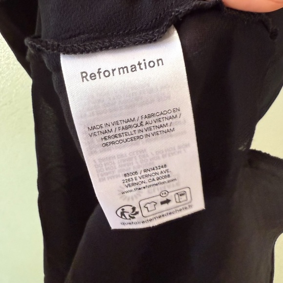 🆕 REFORMATION Anaiis Silk Maxi Dress in Mood For Love Sz 8 - Picture 6 of 7